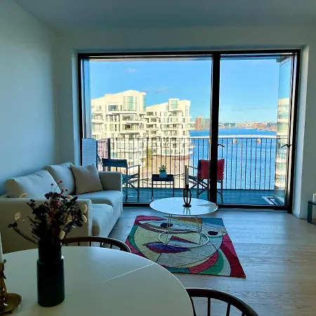 Apt. With Amazing Harbour View And Private Parking * 哥本哈根